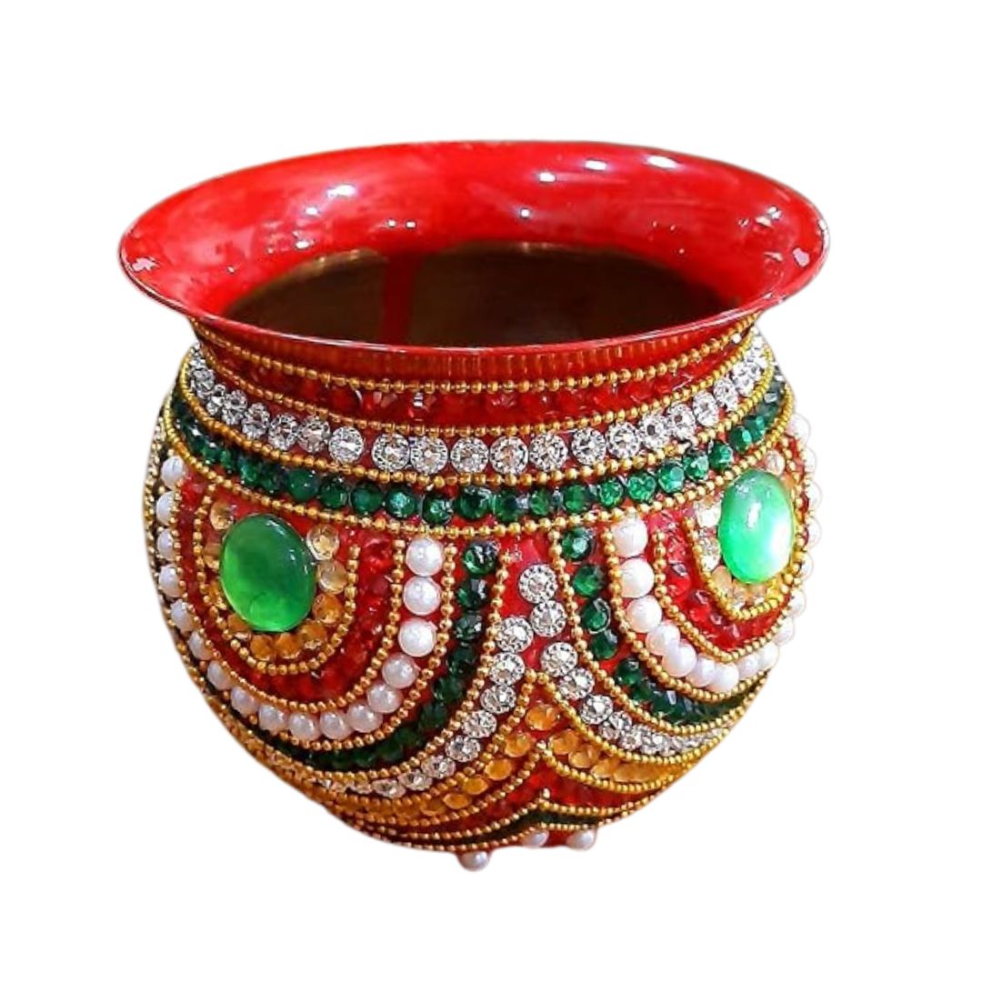 Decorated Copper Lota