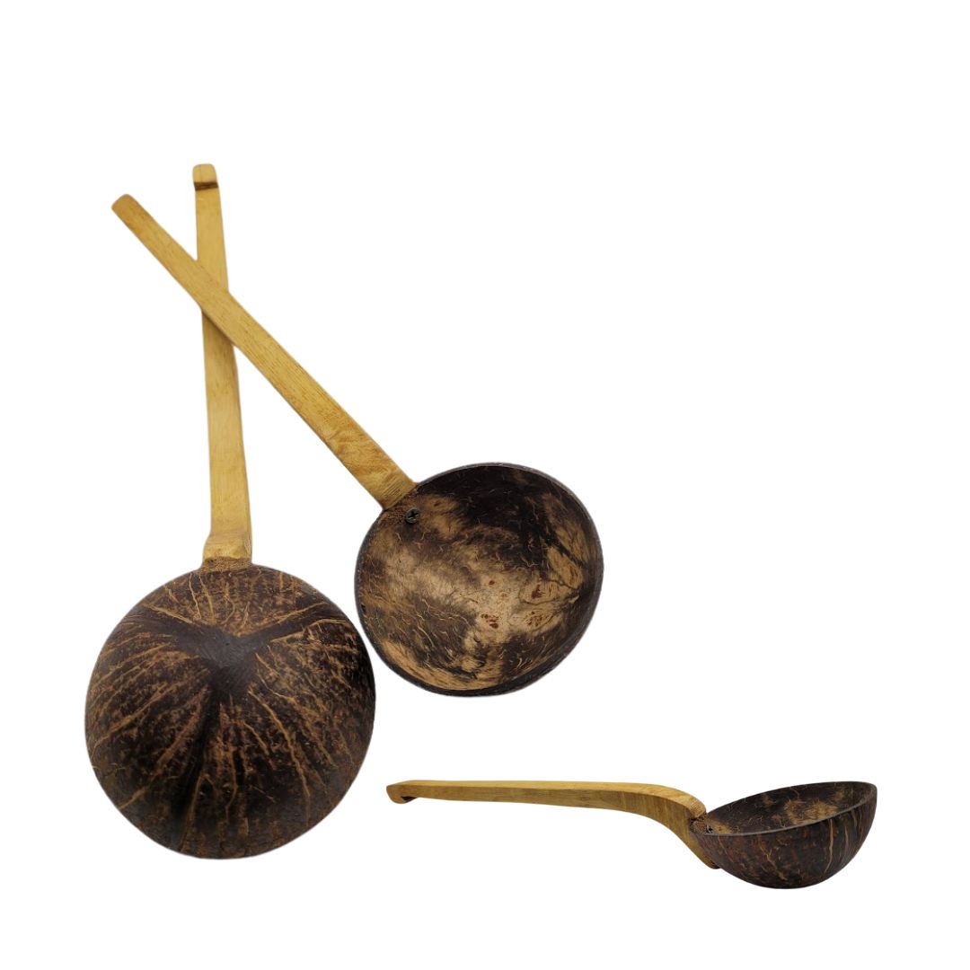 Coconut kava spoon