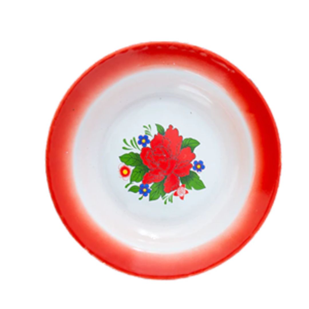 26cm Enamel Plate Soup Deco P1626D