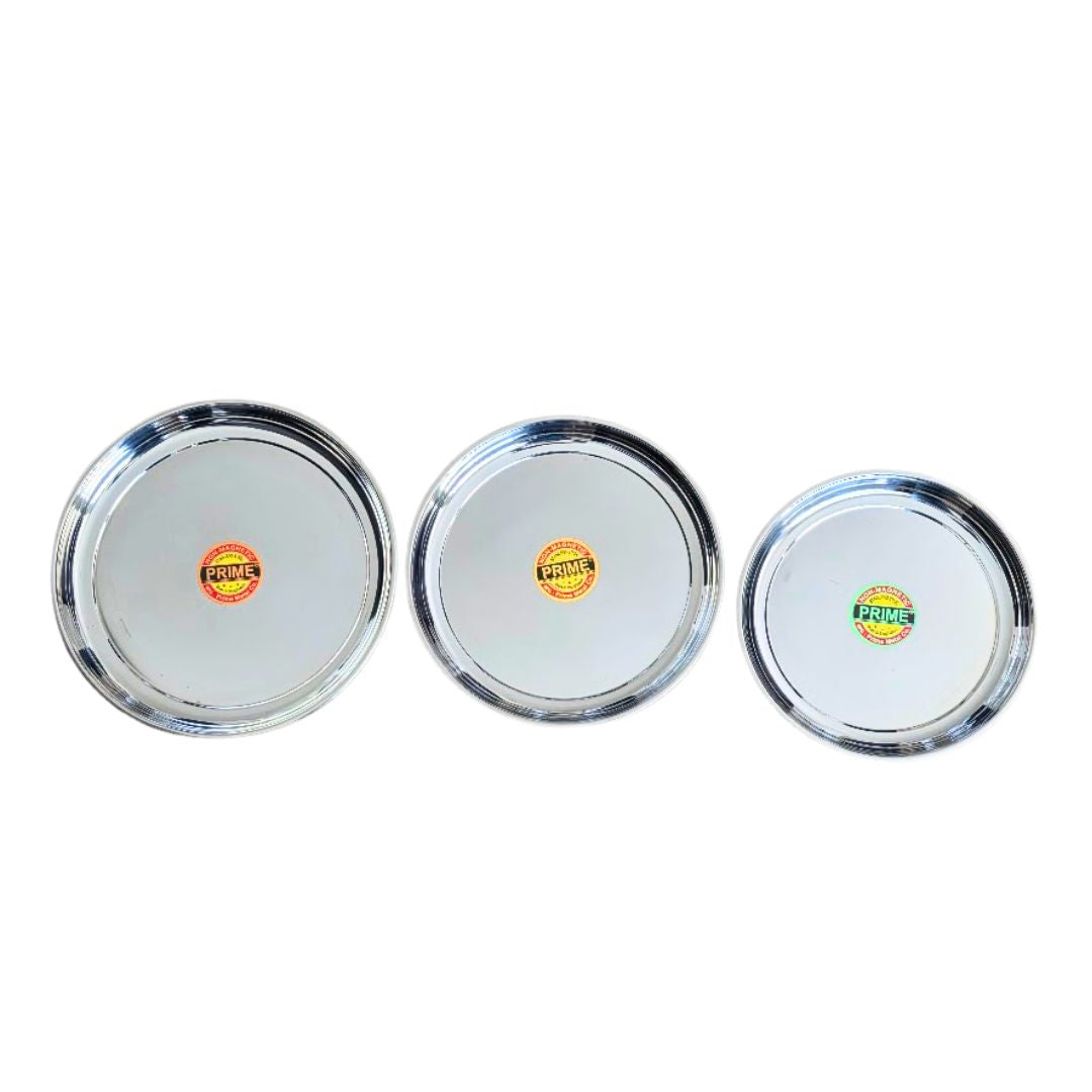 Stainless Steel Round Dinner Plate Prime