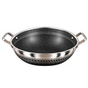 HONEYCOMB WOK WITH TWO HANDLES