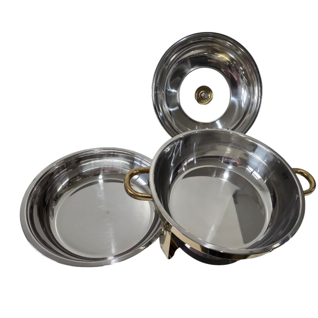 5.5L Round Chaffing Dish Gold