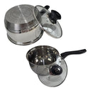 Stainless Steel Saucepan with Glass Lid