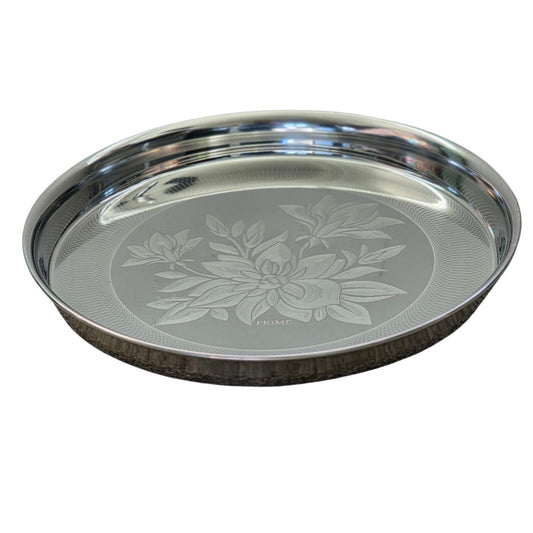 Stainless Steel Koncha Plate with laser design