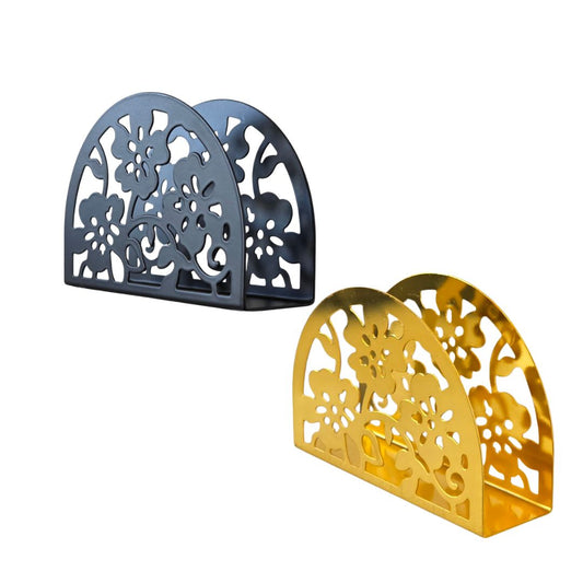 Floral Metal Napkin Holder