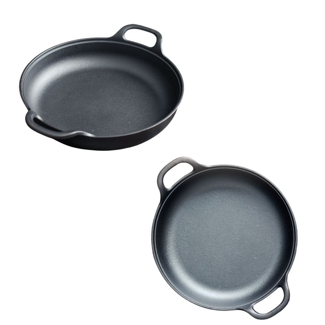 Cast Iron Skillet with Glass Lid