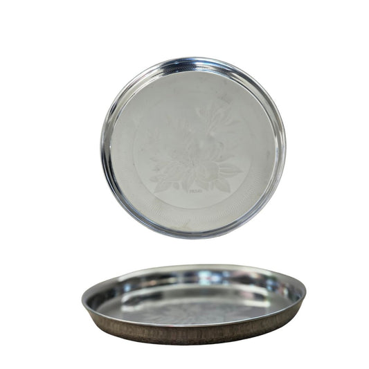 Stainless Steel Koncha Plate with laser design