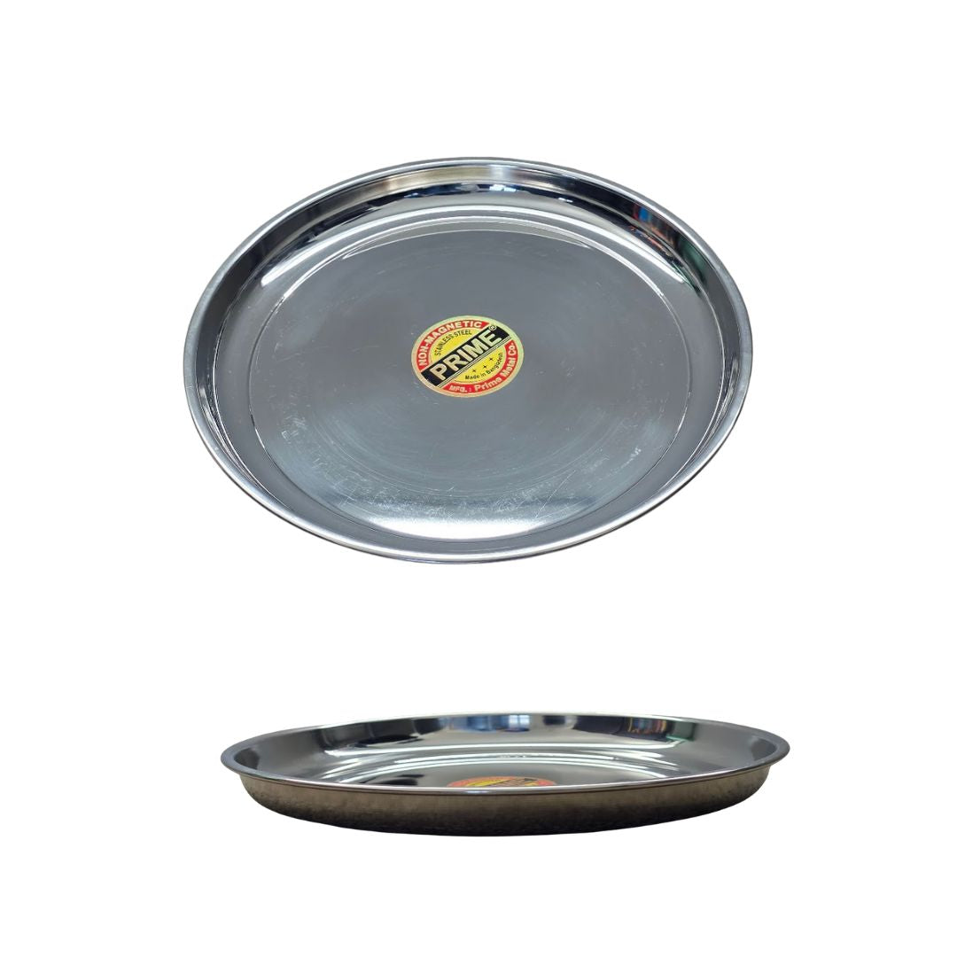 Stainless Steel Round Dinner Plate Prime
