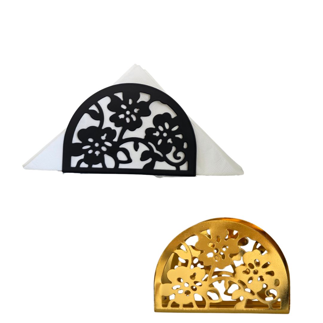 Floral Metal Napkin Holder