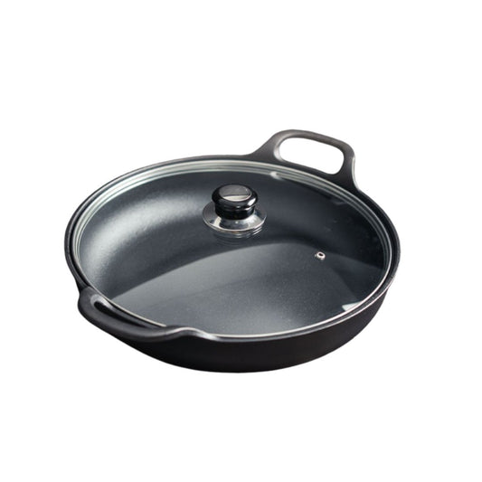 Cast Iron Skillet with Glass Lid