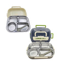 4-Compartment Stainless Steel Lunch Box