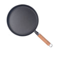 26cm Cast Iron Crepe Pan / Tawa with Wooden Handle