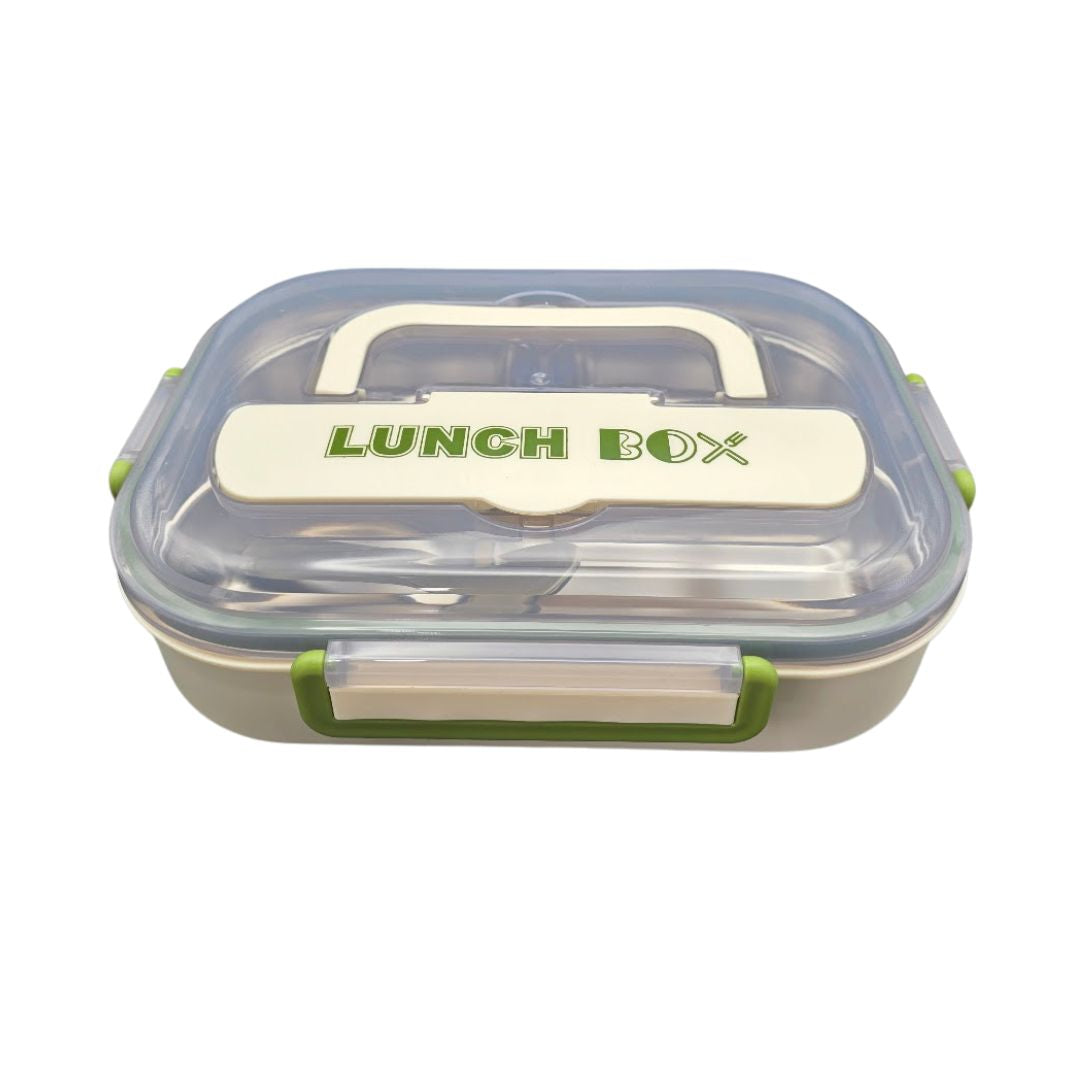 4-Compartment Stainless Steel Lunch Box