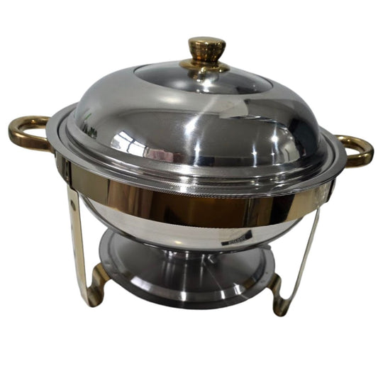 5.5L Round Chaffing Dish Gold