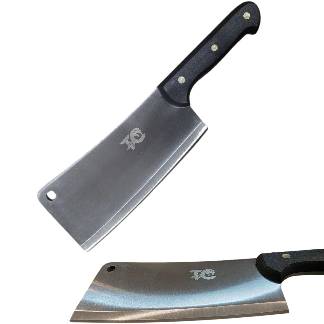 Stainless Steel Meat Cleaver/ Chopper with Heavy Duty Plastic Handle