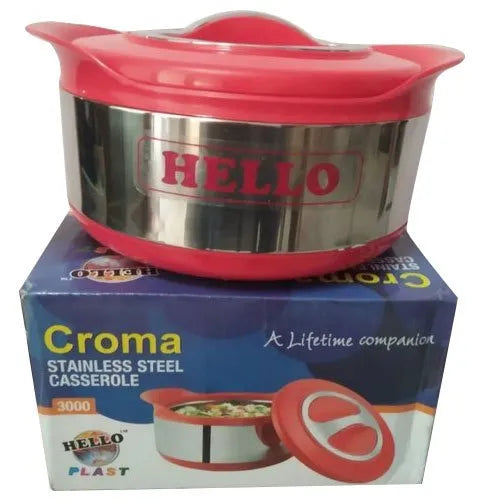 Stainless Steel Casserole/ Roti Container 3000ml