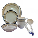 26pc Violet Dinner Set