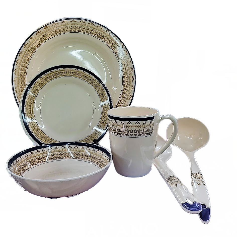 26pc Violet Dinner Set